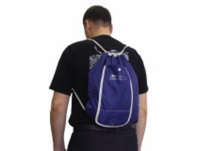 Сумка рюкзак трансформер Hyundai Compact Backpack, Blue, артикул R8480AC025H от MOBIS Сумка рюкзак трансформер Hyundai Compact Backpack, Blue, артикул R8480AC025H