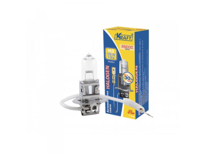 Автолампа H3 +30% 12v 55w (PK22s) от KRAFT Автолампа H3 +30% 12v 55w (PK22s)